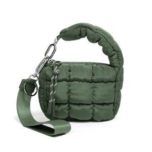 Women's Cute Mini Quilted Wristlet Gift Pouch Puffer Evening Bag